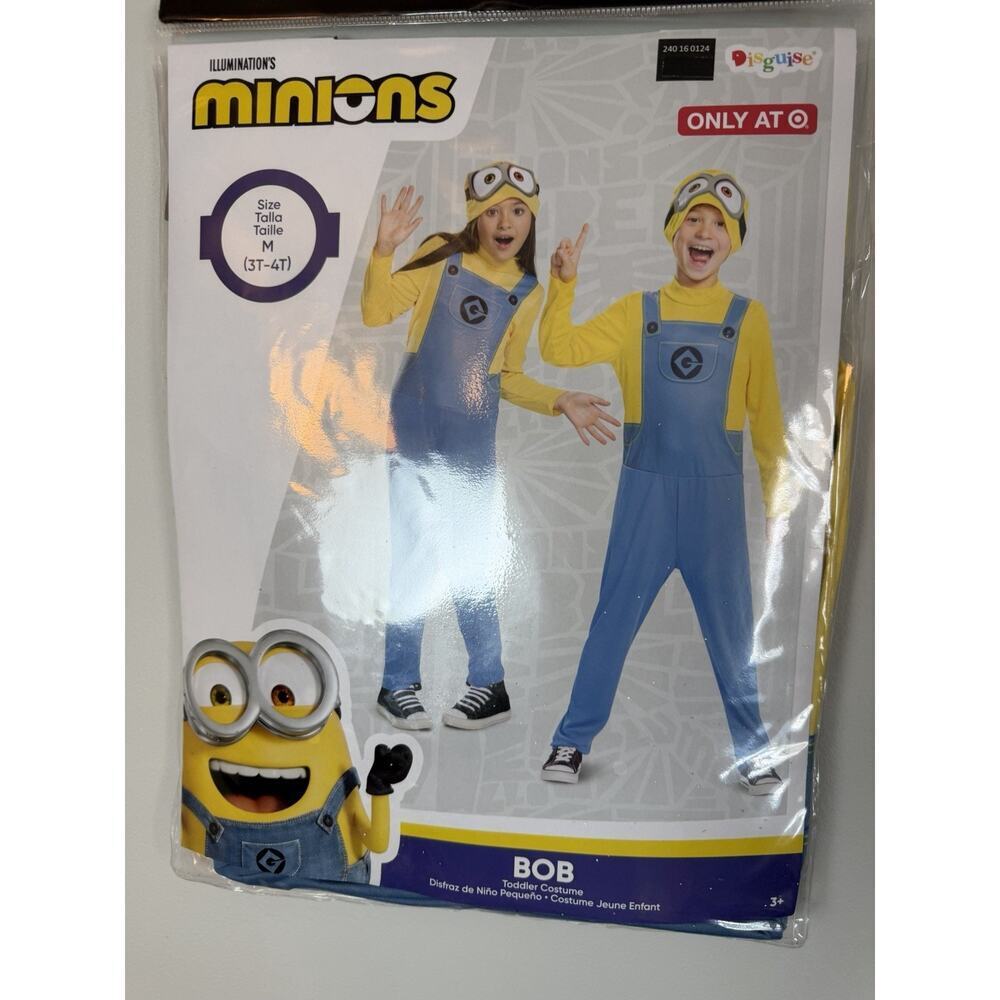 Minions Bob Toddler Costume 3T/4T NWT
